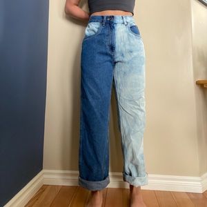 George Bleached Mom Jeans